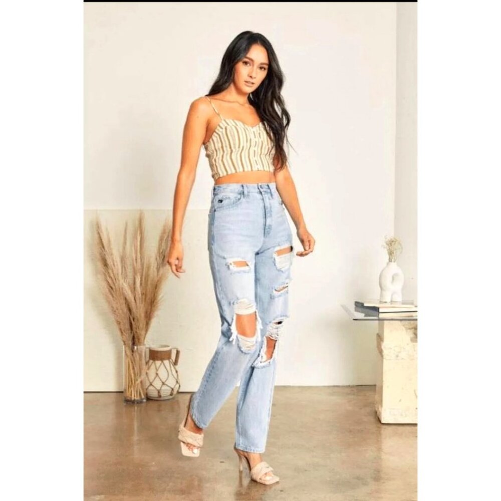 SUNSET HIGH RISE 90'S BAGGY DENIM